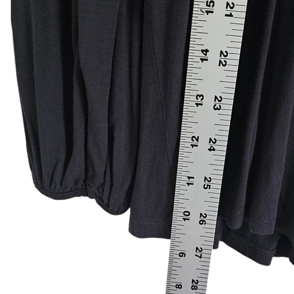 Women's Black Floral Embroidered Top Size XL - Picture 2 of 7